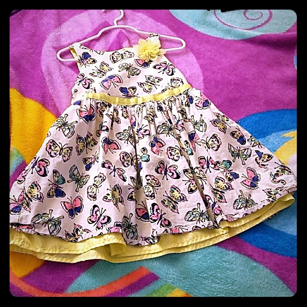 Beautiful Toddler Girl Butterfly Spring Dress!!